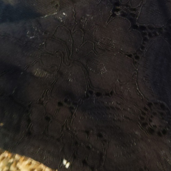 summer striped sun dress with a lace top. - Picture 2 of 3